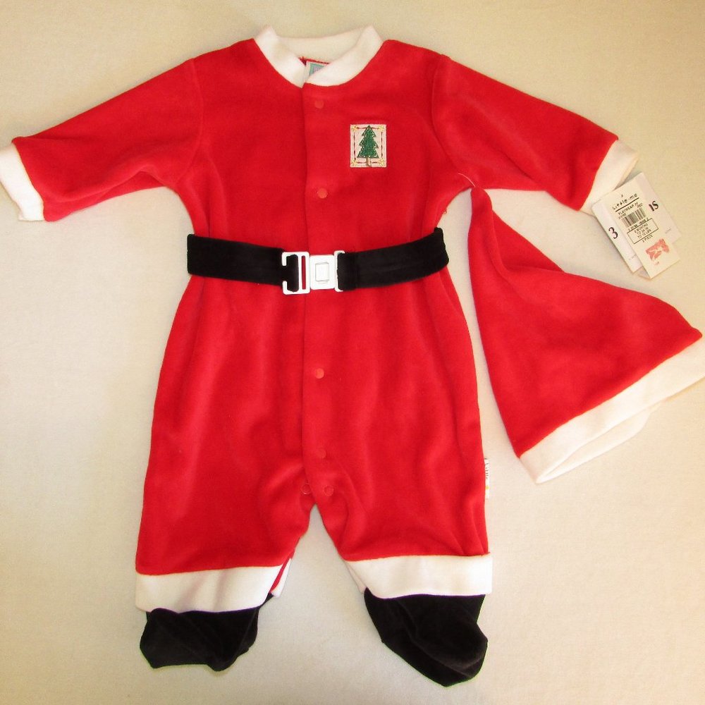 Little Me Santa Suit and Hat - 3 mos - NEW